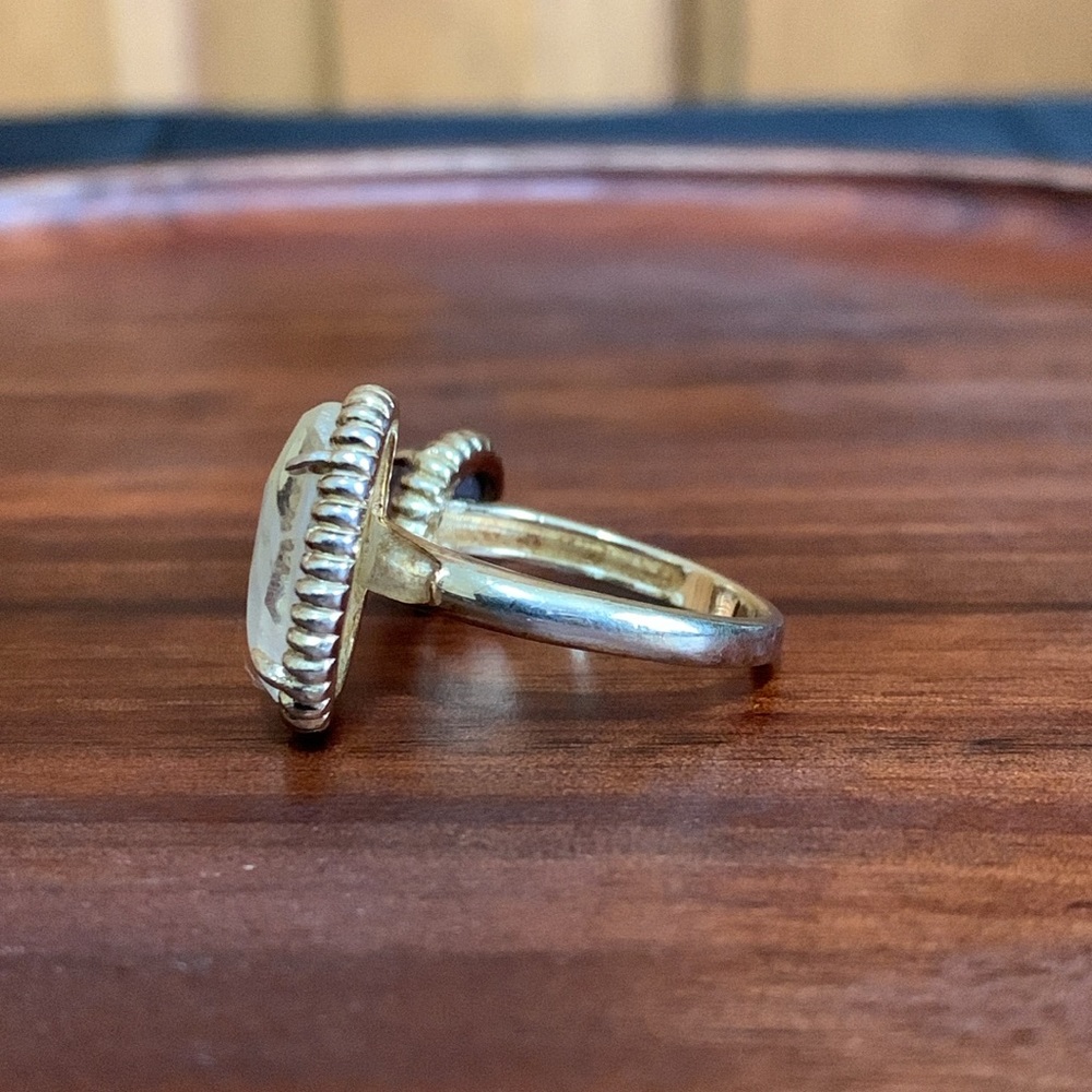 Gold Plated 925 Silver Ring-Adjustable - image 2